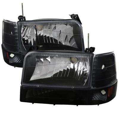 1992-1996 Ford F-150/250/F350/Bronco Factory Headlights Bumper&Corner Lights