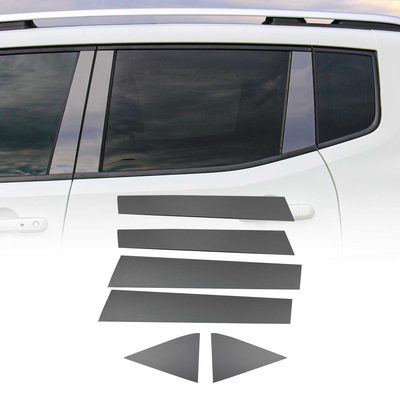 2018-2022 Ford EcoSport Window B Pillar Posts Door Trim Cover Stainless Steel Dark 6x