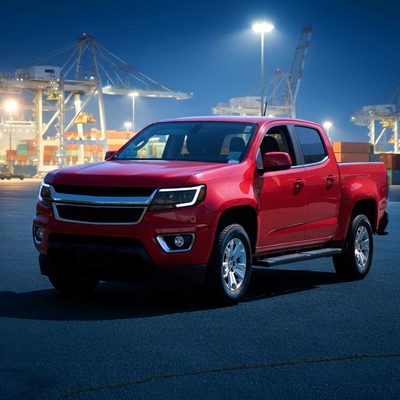 For Chevrolet Colorado 2015-2022 Headlights Switchback LED Bar Turn Signal Matte Black Housing Smoked Lens
