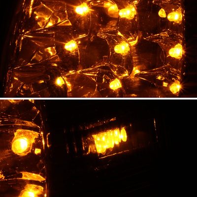 1992-1995 Honda Civic 2/3DR LED Corner Lights Chrome Housing/Amber Lens