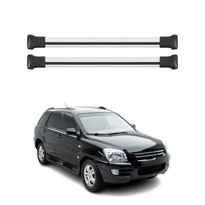 2005-2010 Kia Sportage Roof Rack Cross Bars Silver