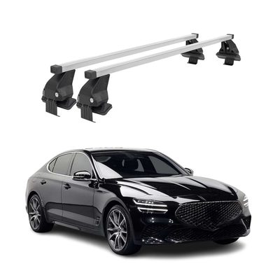 2019-2026 Genesis G70 Roof Rack Cross Bars Silver