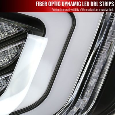 2016-2021 Honda Civic 4DR Sedan White LED Tail Lights Signal Lamps Matt Black