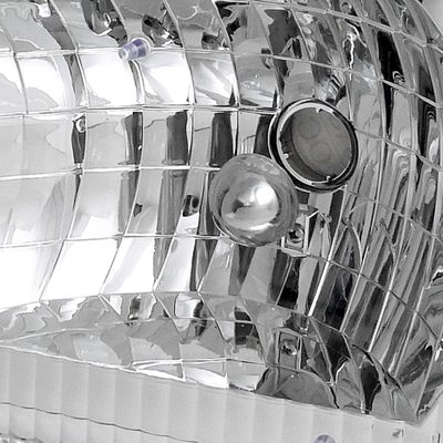 1992-2006 Ford Econoline Factory Style Crystal Headlights Chrome/Clear Lens