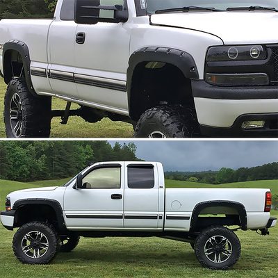 1999-2007 Chevy Silverado / GMC Sierra Smooth Rivet Style Fender Flares