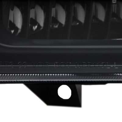 1999-2004 Ford Excursion/F-250/350/450/550 Crystal Headlights Matt Black/Clear