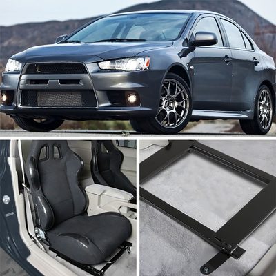 2008-2017 Mitsubishi Lancer/Evo Tensile Steel Racing Seat Mounting Brackets