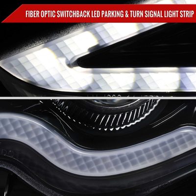For Lexus IS250 IS350 2014-2016 Full LED Project healight Jet Black Housing Clear lens