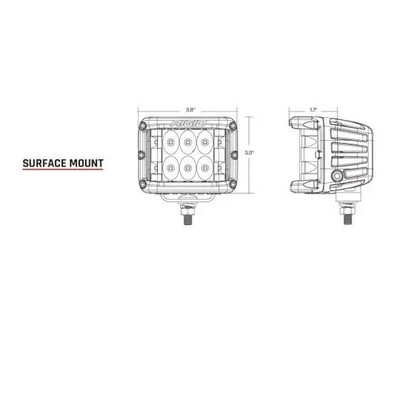 Faro Auxiliares D-SS Spot Con Amber PRO Lens (Par)