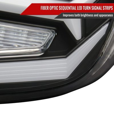 2018-2022 Honda Accord Sedan LED Signal Tail Lights Matt Black/Clear