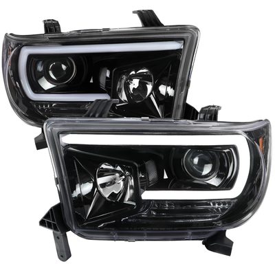 2007-2013 Toyota Tundra/ 08-2017 Sequoia LED CBar Projector Headlights Jet Black
