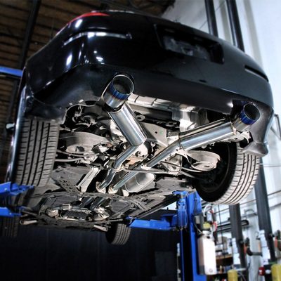 2003-2009 Nissan 350Z Coupe/Convertible Steel Dual Catback Exhaust Burnt Tips