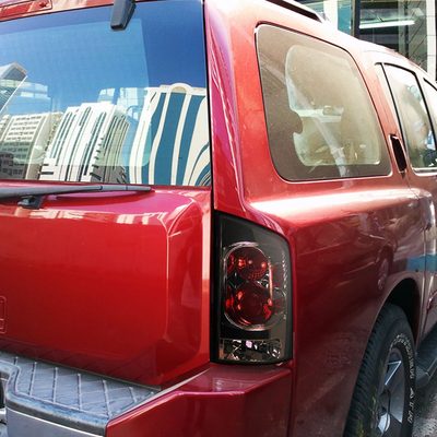 2005-2015 Nissan Armada Tail Lights Chrome Housing/Smoke Lens