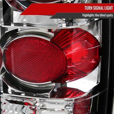 1982-1994 Chevy S10/Blazer GMC S15/Sonoma Tail Lights Chrome/Clear Lens