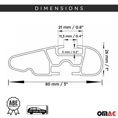 2005-2011 Mercedes M Class W164 Roof Racks Cross Bars Black