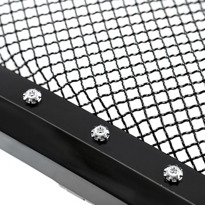 2006-2008 Dodge RAM Glossy Black ABS Rivet Style Grille w/ S.Steel Mesh
