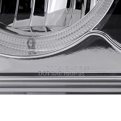 1998-2004 Chevy S10 Dual Halo Projector Headlights Chrome Housing/Clear Lens