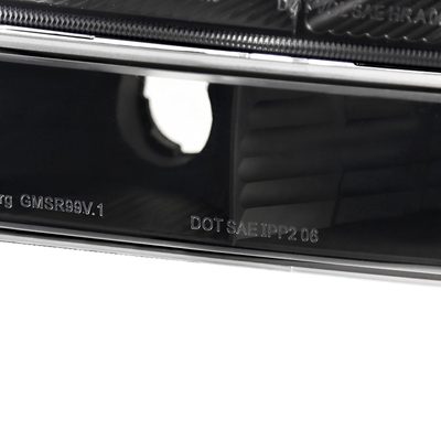 1999-2007 GMC Sierra/Yukon/Yukon XL Factory Crystal Headlights Amber & Black