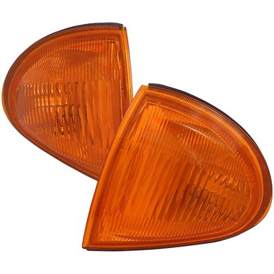 1993-1997 Honda Del Sol Corner Lights Chrome Housing/Amber Lens