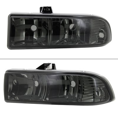1998-2004 Chevy S10/Blazer Factory Style Headlights Chrome/Smoke Lens
