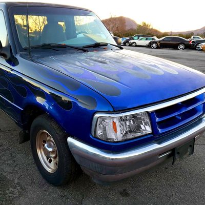 1993-1997 Ford Ranger Factory Headlights w/Corner Signal Lights Chrome/Clear