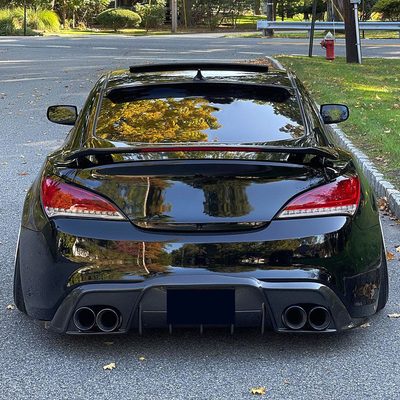 2010-2016 Hyundai Genesis Coupe White Bar LED Tail Lights Chrome/Red