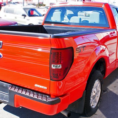 2009-2014 Ford F-150 LED Tail Lights Chrome Housing/Red Lens