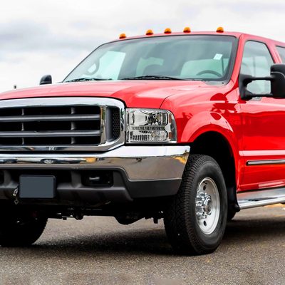 1999-2004 Ford F-250/350/450/550/Excursion Crystal Headlights LED Light Chrome