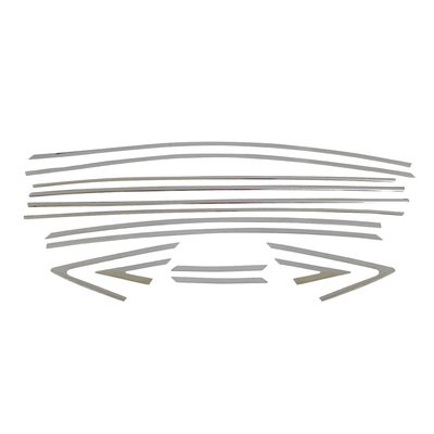 2012-2017 Hyundai Accent Sedan Window Molding Trim Streamer Stainless Steel