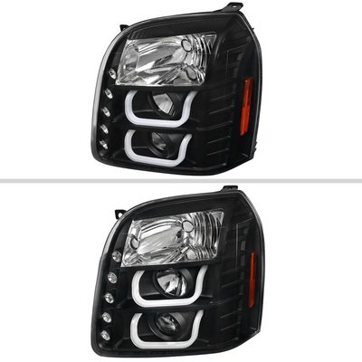 2007-2014 GMC Yukon/Yukon XL 1500/2500 LED U-Bar Projector Headlights Black