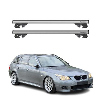 2004-2010 BMW 5 Series E61 Wagon Roof Rack Cross Bars Silver