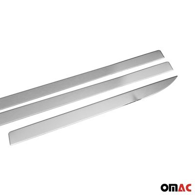 2016-2026 Volvo XC90 Side Door Molding Trim Skirt Garnish Stainless Steel Silver 4 Pcs