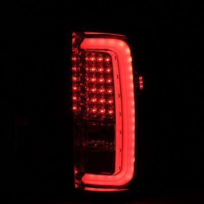 2014-2018 GMC Sierra 1500/2500HD/3500HD LED Tail Lights Chrome/Red Lens