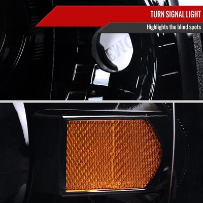 2002-2005 Ford Explorer Dual Halo Projector Headlights Glossy Black/Smoke Lens