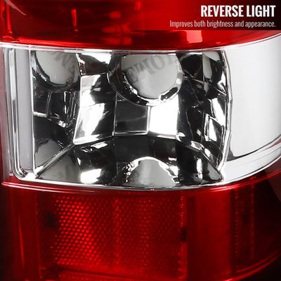 1999-2002 Chevy Silverado/ 99-2006 GMC Sierra LED Tail Lights G2 Chrome/Red