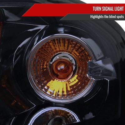 2000-2005 Chevy Impala Dual Halo Projector Headlights Glossy Black/Smoke Lens