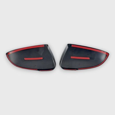 2016-2021 Hyundai Tucson Mirror Cover Caps Gloss Black 2Pcs ABS Plastic