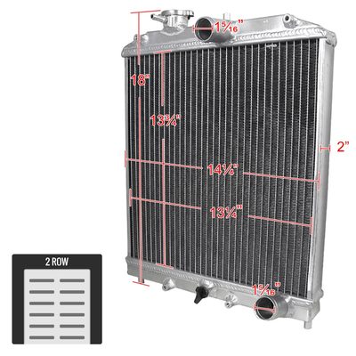 1992-2000 Honda Civic EG EK Del Sol S/Si Manual Transmission 2Row Radiator
