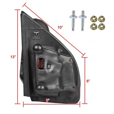 2017-2019 Ford F-250/350/450/550 Super Duty Heated&Manual Towing Mirrors Smoke