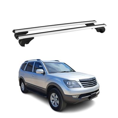 2009-2010 Kia Borrego Roof Rack Cross Bars Silver
