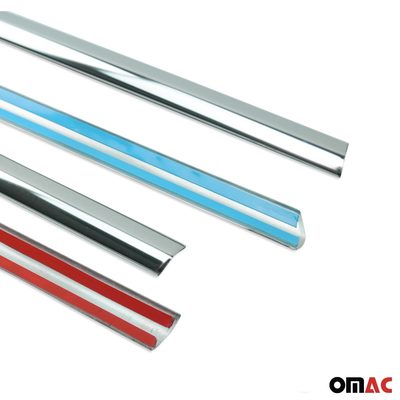 2015-2021 VW Golf GTI MK7 Window Molding Trim Streamer Stainless Steel Silver 4 Pcs