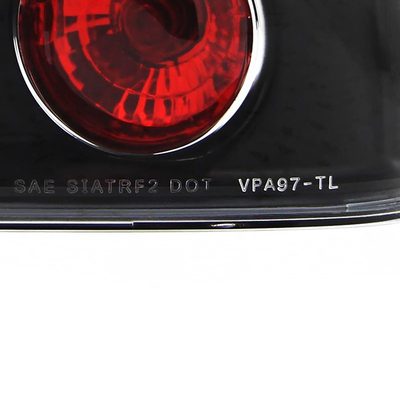 1998-2001 VW Passat Sedan Tail Lights Matte Black Housing/Clear Lens
