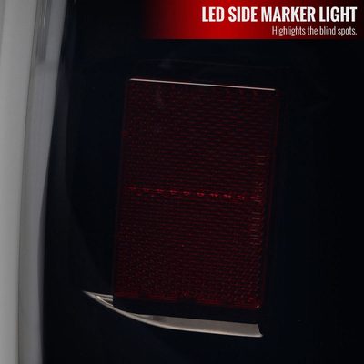 2014-2021 Toyota Tundra White Bar LED Tail Lights Glossy Black/Smoke