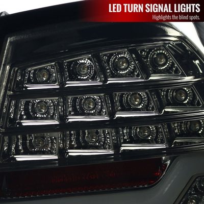 2006-2008 BMW E90 3 Series Sedan LED Tail Lights Chrome Housing/Smoke Lens