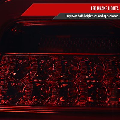2006-2011 Mercedes Benz W164 ML Class LED Tail Lights Chrome/Red Smoke Lens