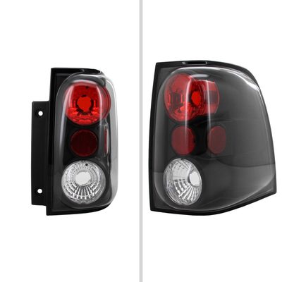 2003-2006 Ford Expedition Tail Lights Matte Black Housing/Clear Lens