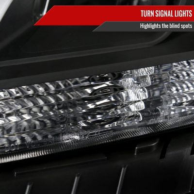 2013-2016 Chevy Malibu Projector Headlights Matte Black Housing/Clear Lens