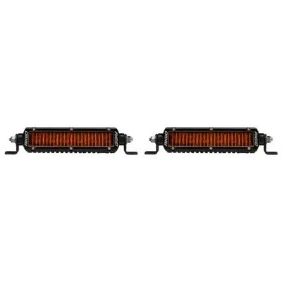 Faros Auxiliares SAE SR Series 6" Con Amber PRO Lens (Par)
