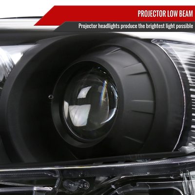 2011-2020 Toyota Sienna Projector Headlights Matte Black Housing/Clear Lens
