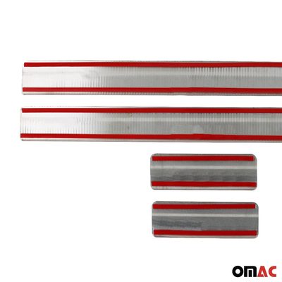 2018-2024 Nissan Kicks Door Sill Scuff Plate Scratch Protector Stainless Steel 4x